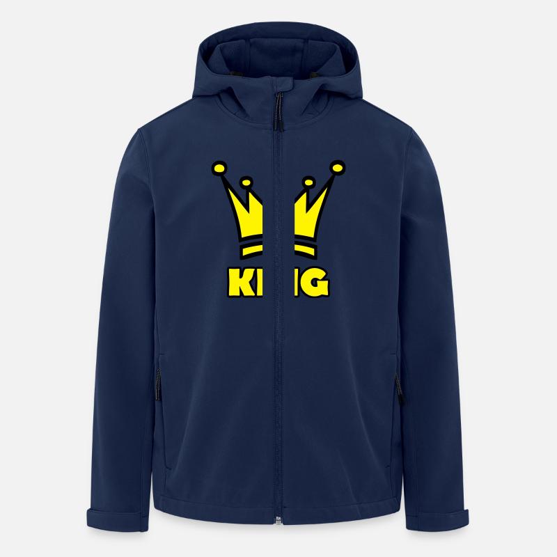 king - Recycelte Männer Softshell-Jacke von Stanley/Stella - Navy