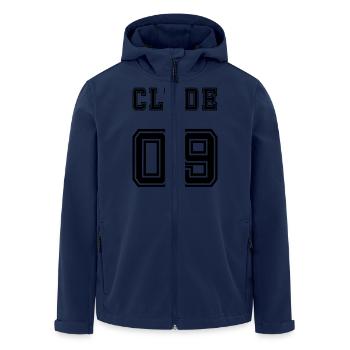 Clyde back - Men’s Recycled Softshell Jacket by Stanley/Stella - navy - Front - AI Model Male 185 light (185cm)