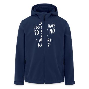 I am the Aunt - Men’s Recycled Softshell Jacket by Stanley/Stella - navy - Front - AI Model Male 185 light (185cm)