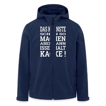 Das kannste schon so machen - Recycelte Männer Softshell-Jacke von Stanley/Stella - Navy - Vorne - AI Model Male 185 light (185cm)