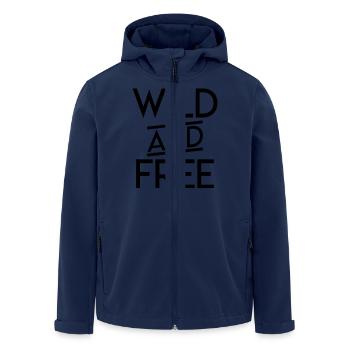 Wild and Free - Veste softshell homme en polyester recyclé Stanley/Stella - marine - Devant - AI Model Male 185 light (185cm)