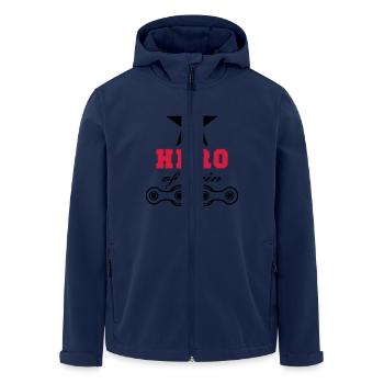 hero of chain - Recycelte Männer Softshell-Jacke von Stanley/Stella - Navy - Vorne - AI Model Male 185 light (185cm)