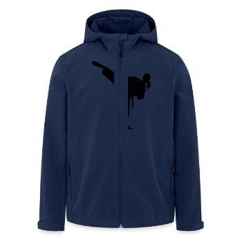 Karate female eu - Men’s Recycled Softshell Jacket by Stanley/Stella - navy - Front - AI Model Male 185 light (185cm)