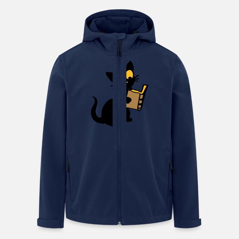 Buch - Recycelte Männer Softshell-Jacke von Stanley/Stella - Navy