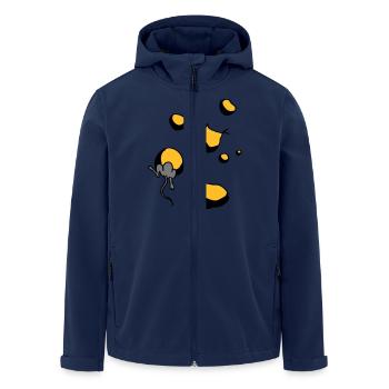 maus - Recycelte Männer Softshell-Jacke von Stanley/Stella - Navy - Vorne - AI Model Male 185 light (185cm)