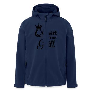 Queen of the Grill - Recycelte Männer Softshell-Jacke von Stanley/Stella - Navy - Vorne - AI Model Male 185 light (185cm)