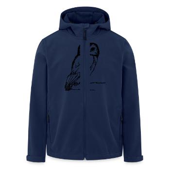 Buhu - Men’s Recycled Softshell Jacket by Stanley/Stella - navy - Front - AI Model Male 185 light (185cm)