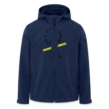 Jongleur - Recycelte Männer Softshell-Jacke von Stanley/Stella - Navy - Vorne - AI Model Male 185 light (185cm)