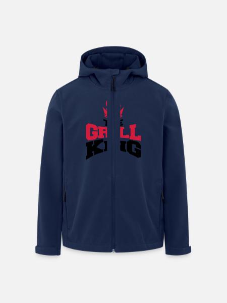 the grill king - Recycelte Männer Softshell-Jacke von Stanley/Stella - Navy