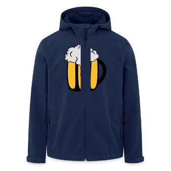 Bierglas - Recycelte Männer Softshell-Jacke von Stanley/Stella - Navy - Vorne - AI Model Male 185 light (185cm)