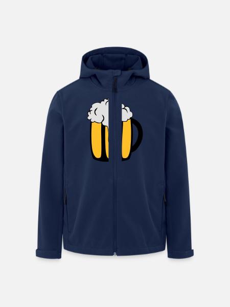 Bierglas - Recycelte Männer Softshell-Jacke von Stanley/Stella - Navy