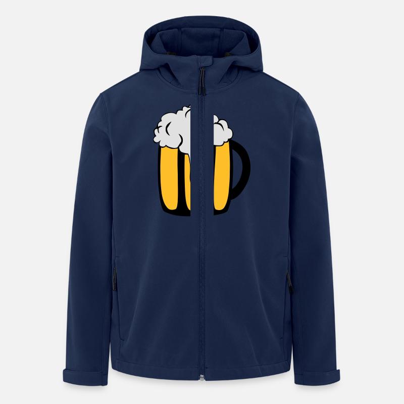 Bierglas - Recycelte Männer Softshell-Jacke von Stanley/Stella - Navy