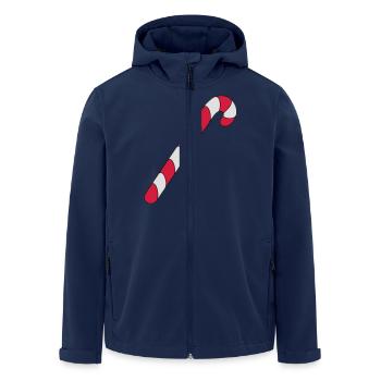 Zuckerstange - Recycelte Männer Softshell-Jacke von Stanley/Stella - Navy - Vorne - AI Model Male 185 light (185cm)