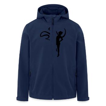Turnen Gymnastik - Recycelte Männer Softshell-Jacke von Stanley/Stella - Navy - Vorne - AI Model Male 185 light (185cm)