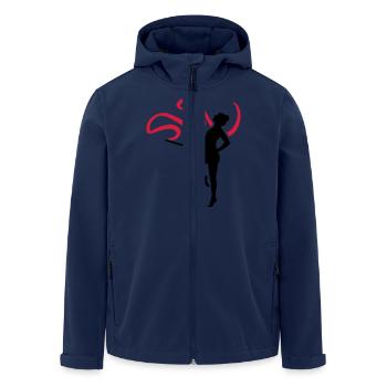 Turnen Gymnastik - Recycelte Männer Softshell-Jacke von Stanley/Stella - Navy - Vorne - AI Model Male 185 light (185cm)