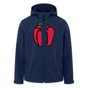 Paprika - Recycelte Männer Softshell-Jacke von Stanley/Stella - Navy - Vorne - AI Model Male 185 light (185cm)