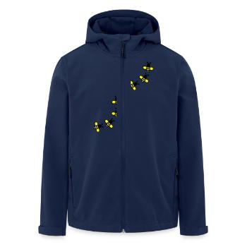 Bees - Men’s Recycled Softshell Jacket by Stanley/Stella - navy - Front - AI Model Male 185 light (185cm)