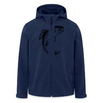 Truite - Veste softshell homme en polyester recyclé Stanley/Stella - marine - Devant - AI Model Male 185 light (185cm)