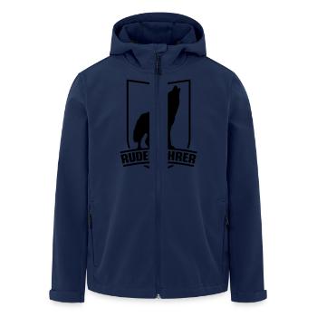 rudelfuehrer_f1 - Recycelte Männer Softshell-Jacke von Stanley/Stella - Navy - Vorne - AI Model Male 185 light (185cm)