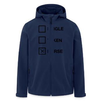 Single, Taken, Nurse - Recycelte Männer Softshell-Jacke von Stanley/Stella - Navy - Vorne - AI Model Male 185 light (185cm)