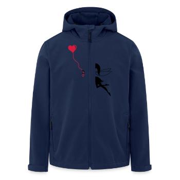 fee_in_love - Recycelte Männer Softshell-Jacke von Stanley/Stella - Navy - Vorne - AI Model Male 185 light (185cm)