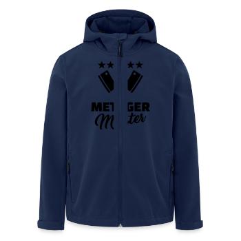 Metzger - Recycelte Männer Softshell-Jacke von Stanley/Stella - Navy - Vorne - AI Model Male 185 light (185cm)