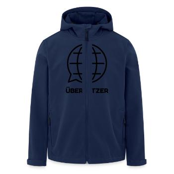Translator Übersetzer Traducteur Translation - Men’s Recycled Softshell Jacket by Stanley/Stella - navy - Front - AI Model Male 185 light (185cm)