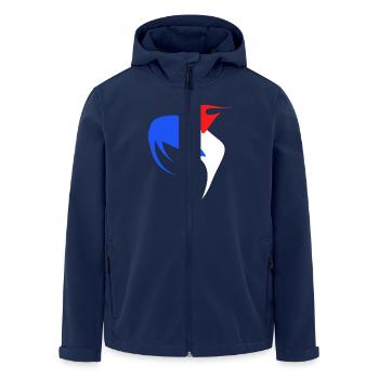 coq - Veste softshell homme en polyester recyclé Stanley/Stella - marine - Devant - AI Model Male 185 light (185cm)