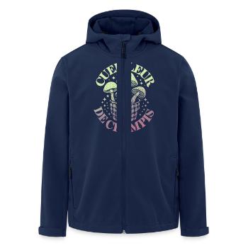 Cueilleur de Champis - Veste softshell homme en polyester recyclé Stanley/Stella - marine - Devant - AI Model Male 185 light (185cm)