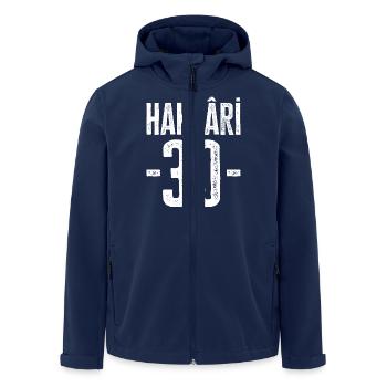 Hakkâri 30 – Pride in mountains and culture - Men’s Recycled Softshell Jacket by Stanley/Stella - navy - Front - AI Model Male 185 light (185cm)