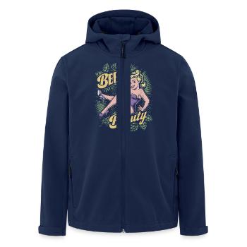 Beer Beauty - Men’s Recycled Softshell Jacket by Stanley/Stella - navy - Front - AI Model Male 185 light (185cm)