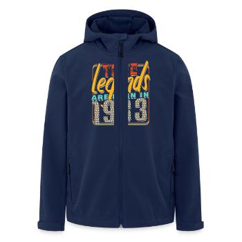 True legends are born in 1983 Vintage Birthday - Men’s Recycled Softshell Jacket by Stanley/Stella - navy - Front - AI Model Male 185 light (185cm)
