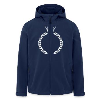 kranz krone - Recycelte Männer Softshell-Jacke von Stanley/Stella - Navy - Vorne - AI Model Male 185 light (185cm)