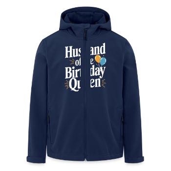 Husband, Spouse, Family, Wedding - Men’s Recycled Softshell Jacket by Stanley/Stella - navy - Front - AI Model Male 185 light (185cm)
