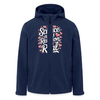 Atheismus Atheist Anti-Religion Agnostiker - Recycelte Männer Softshell-Jacke von Stanley/Stella - Navy - Vorne - AI Model Male 185 light (185cm)
