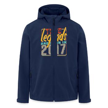 True legends are born in 2017 Vintage Anniversary - Men’s Recycled Softshell Jacket by Stanley/Stella - navy - Front - AI Model Male 185 light (185cm)