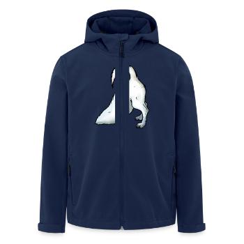 Jack Russell creuse - Veste softshell homme en polyester recyclé Stanley/Stella - marine - Devant - AI Model Male 185 light (185cm)