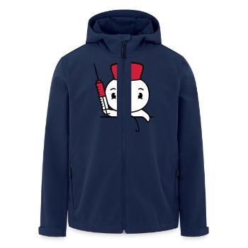 Ente Krankenschwester Arzt Spritze Krankenhaus süß - Recycelte Männer Softshell-Jacke von Stanley/Stella - Navy - Vorne - AI Model Male 185 light (185cm)