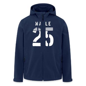 Malle 2025 Trikot - Recycelte Männer Softshell-Jacke von Stanley/Stella - Navy - Vorne - AI Model Male 185 light (185cm)