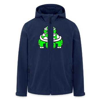 turtle little child dad mom father mother - Men’s Recycled Softshell Jacket by Stanley/Stella - navy - Front - AI Model Male 185 light (185cm)