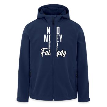 Need Money For FairLady - Men’s Recycled Softshell Jacket by Stanley/Stella - navy - Front - AI Model Male 185 light (185cm)