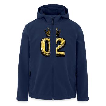 Couronne à 2 chiffres - Veste softshell homme en polyester recyclé Stanley/Stella - marine - Devant - AI Model Male 185 light (185cm)