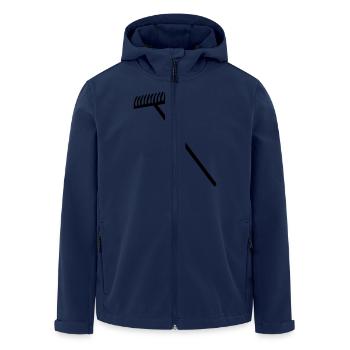 Râteau - Veste softshell homme en polyester recyclé Stanley/Stella - marine - Devant - AI Model Male 185 light (185cm)