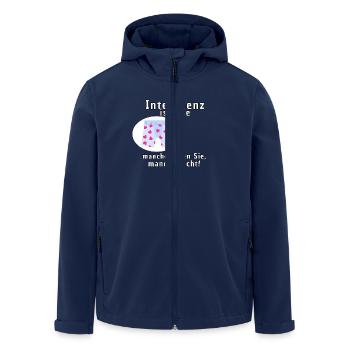 Intelligence and underwear - Men’s Recycled Softshell Jacket by Stanley/Stella - navy - Front - AI Model Male 185 light (185cm)
