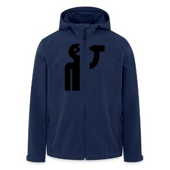 Säufer - Trinker - Recycelte Männer Softshell-Jacke von Stanley/Stella - Navy - Vorne - AI Model Male 185 light (185cm)