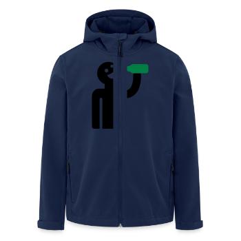 Säufer - Trinker - Recycelte Männer Softshell-Jacke von Stanley/Stella - Navy - Vorne - AI Model Male 185 light (185cm)