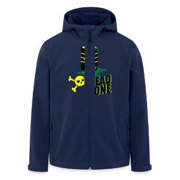 Toxic Biohazard Devil Skull Nuclear Dead Zone - Recycelte Männer Softshell-Jacke von Stanley/Stella - Navy - Vorne - AI Model Male 185 light (185cm)
