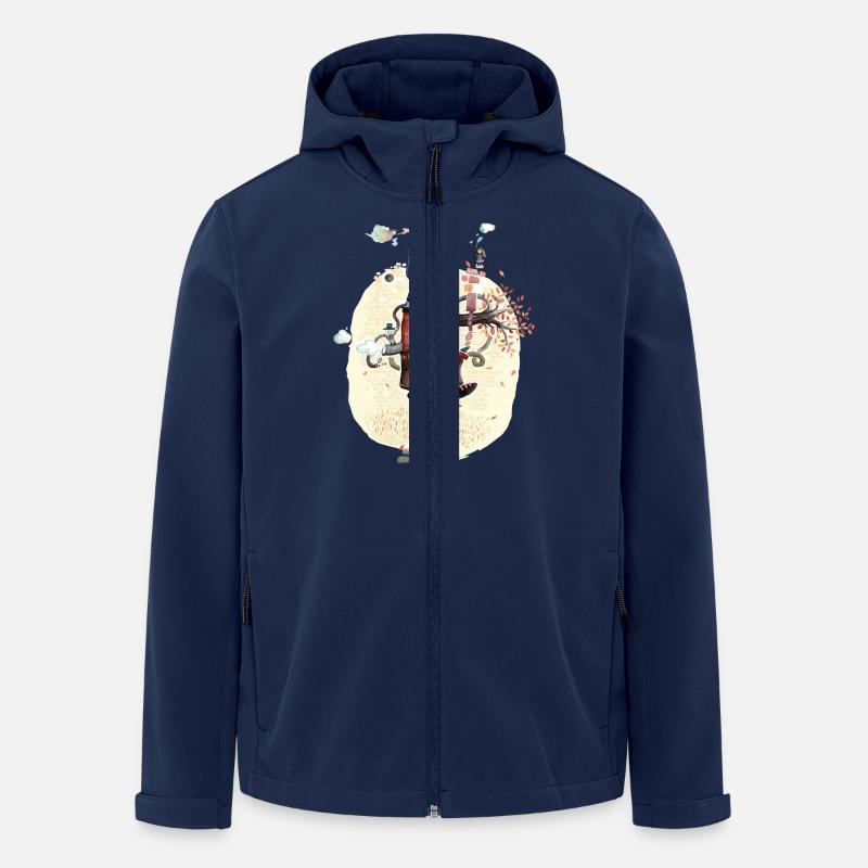 wandelndes Haus - Recycelte Männer Softshell-Jacke von Stanley/Stella - Navy