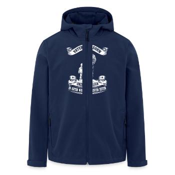 Père et fils - inséparables - Veste softshell homme en polyester recyclé Stanley/Stella - marine - Devant - AI Model Male 185 light (185cm)