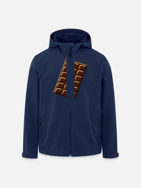 chocolate - Veste softshell homme en polyester recyclé Stanley/Stella - marine